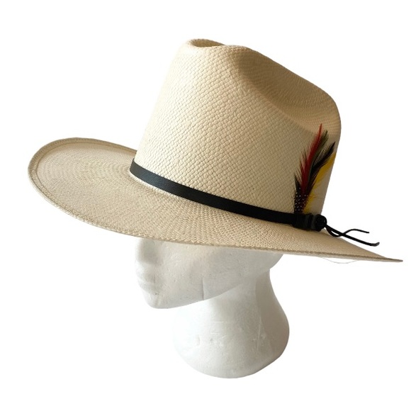 Accessories - Cowboy Western Hat with Feather Detail